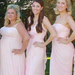 Vera Wang Blush Pink Bridesmaid Dress